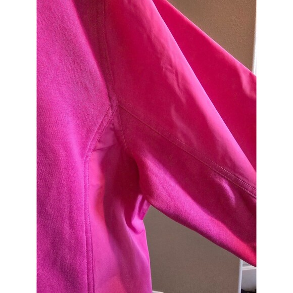 Athleta triumph Hybrid Half Zip Sweatshirt Hot Pink Barbiecore Size Medi… - Picture 6 of 10